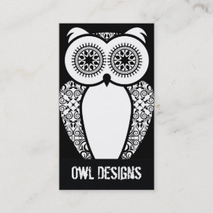 StellaRoot Hootie Owl名刺（黒） 名刺