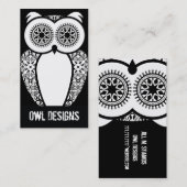 StellaRoot Hootie Owl名刺(黒) 名刺 (正面/裏面)