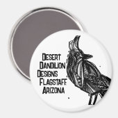 Stellar's Jay Magnet by Desert Dandilionデザイン マグネット (正面/裏面)