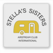Stella's Sisters Extra Small Square Vinyl Sticker シール (正面)