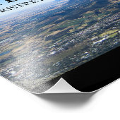 Stellenboschの山々とルートの写真。 フォトプリント (角)