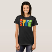 STEMの先生 科学 技術 工学 数学 Tシャツ (正面フル)