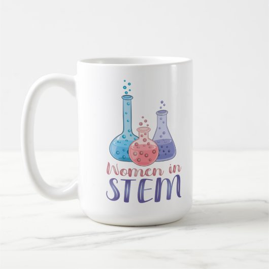 STEMの女性 コーヒーマグカップ (左)