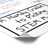 STEMを選択するための便利なフローチャート専攻の ポスター (角)