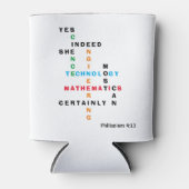 STEMクロスワード内の女性 缶クーラー (正面)