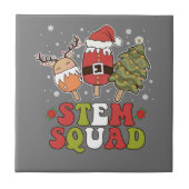 STEMスクワッドトナカイSanta Treeアイスクリームクリスマス タイル (正面)