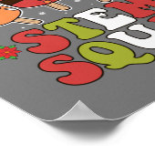 STEMスクワッドトナカイSanta Treeアイスクリームクリスマス ポスター (角)