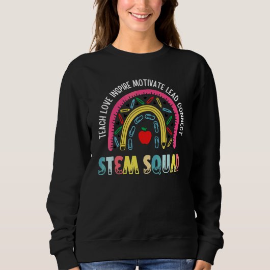 STEMフェミニスト STEM教師 科学 技術 エンジニア スウェットシャツ (正面)
