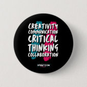 STEMボタンの4 C(4 C) 缶バッジ (正面)