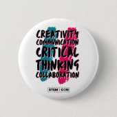 STEMボタンの4 C(4 C) 缶バッジ (正面)