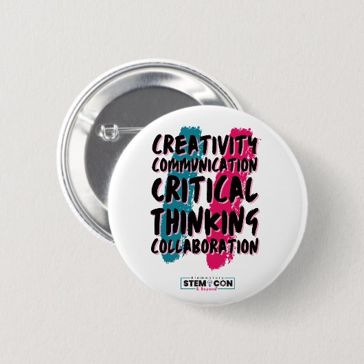STEMボタンの4 C(4 C) 缶バッジ (正面&裏面)