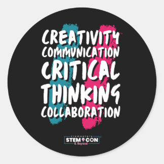 STEMラウンドステッカーの4C ラウンドシール