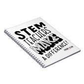 STEM先生が違いを示すノート ノートブック (右側)