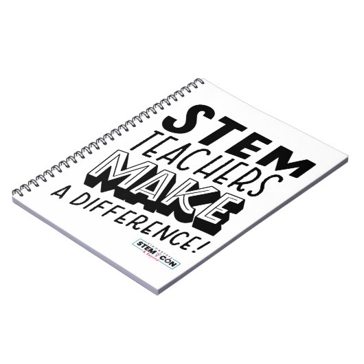 STEM先生が違いを示すノート ノートブック (左側)