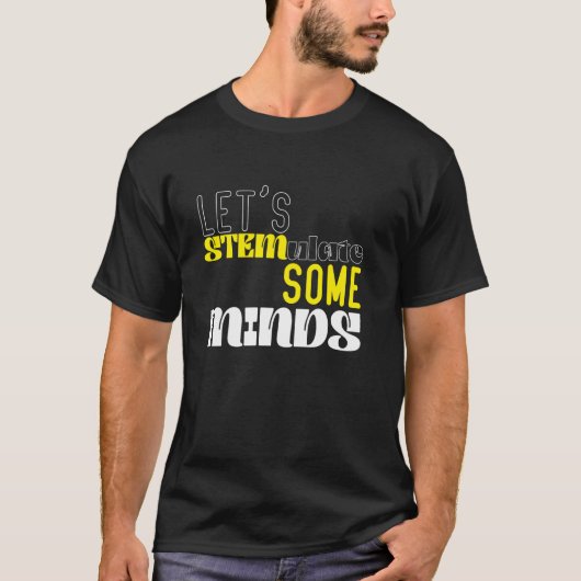 STEM先生 科学 技術 工学 数学Ⅰ Tシャツ (正面)
