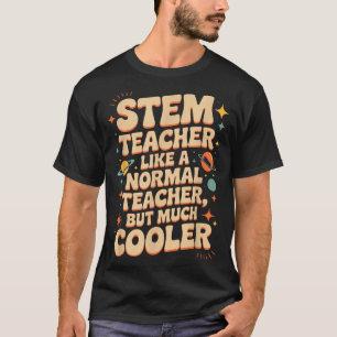 STEM教師の定義 楽しい科学 数学 テック Tシャツ