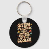 STEM教師の定義 楽しい科学 数学 テック Tシャツ キーホルダー (正面)