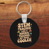 STEM教師の定義 楽しい科学 数学 テック Tシャツ キーホルダー (正面)