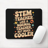 STEM教師の定義 楽しい科学 数学 テック Tシャツ マウスパッド (マウス)