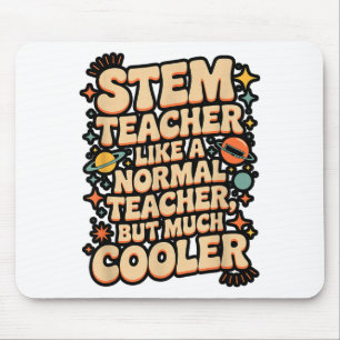 STEM教師の定義 面白い 科学 数学 テック Tシャツ マウスパッド