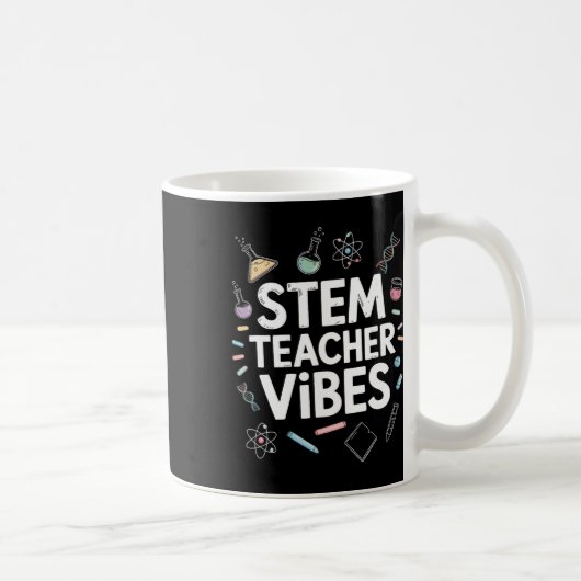 STEM教師の気分、STEAM科学数学教育 コーヒーマグカップ (右)