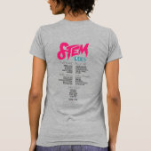 STEM理想 – グレー Tシャツ (裏面)