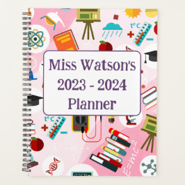 STEM科学モチーフ先生学術 プランナー手帳