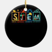 STEM科学技術エンジニアリング数学先生S セラミックオーナメント (裏面)