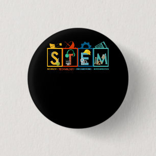 STEM科学技術エンジニアリング数学先生S 缶バッジ