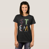 STEM科学技術エンジニアリング数学先生S Tシャツ (正面フル)