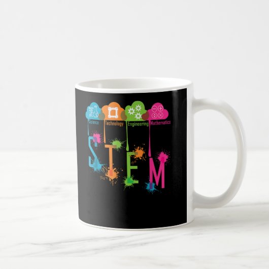 STEM科学技術エンジニアリング数学学校 コーヒーマグカップ (右)