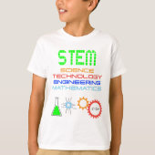 STEM科学技術エンジニアリング数学 Tシャツ (正面)