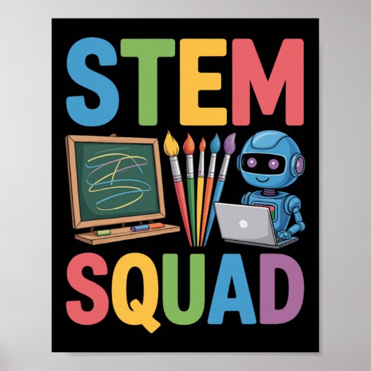 STEM スクワッド、理科教師 数学教育チーム ポスター (正面)