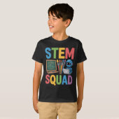 STEM スクワッド、理科教師 数学教育チーム Tシャツ (正面フル)