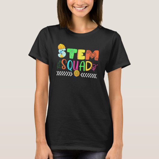 STEM スクワッド 科学 技術 工学 数学 ティー (正面)
