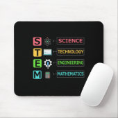 STEM 科学 技術 工学 数学 先生 ギフト マウスパッド (マウス)