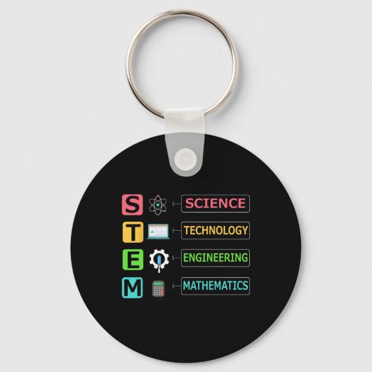 STEM 科学 技術 工学 数学 先生 G キーホルダー (正面)