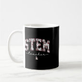 STEM 科学 技術 工学 数学 先生 V コーヒーマグカップ (左)