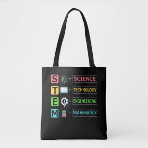 STEM 科学 技術 工学 数学 教師 トートバッグ
