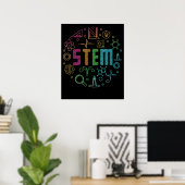 STEM 科学 技術 工学 数学 教師 ポスター (ホームオフィス)