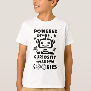 STEM Boys Girls Powered by CookiesロボットTシャツ Tシャツ