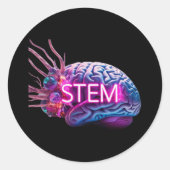 Stem Brain Burst – 科学 ラウンドシール (正面)
