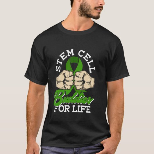 Stem Cell Buddies For Life - 幹細胞移植 Tシャツ (正面)