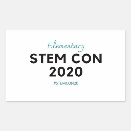 STEM CON 2020シール3 長方形シール (正面)