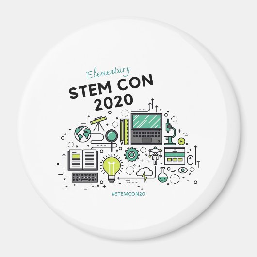 STEM CON 2020ボタンマグネット マグネット (正面)