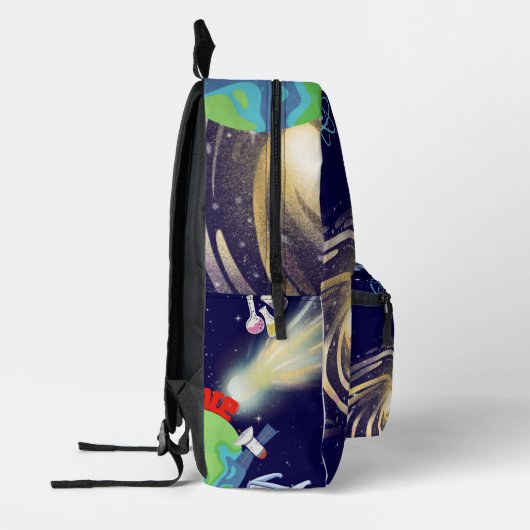 "STEM Exploration: A Celebration of Science and Sp プリントバックパック (左)