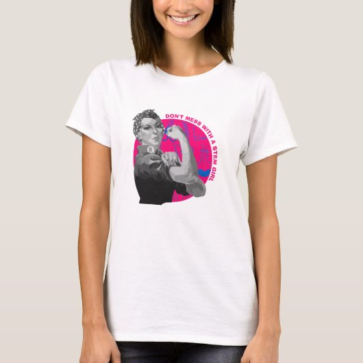 STEM Girl Tモダンシャツを台無しにしない Tシャツ (正面)