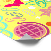 STEM Girls Rock Inspirationイエローポスター ポスター (角)