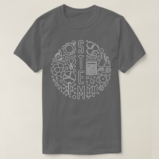 STEM Science、Tech、エンジニアリング、Mathematics Sc Tシャツ (デザイン正面)