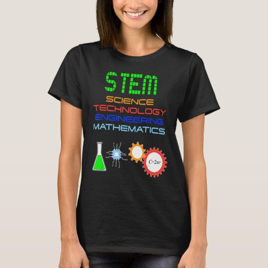 Stem Science TechnologyエンジニアリングMathematics St Tシャツ (正面)
